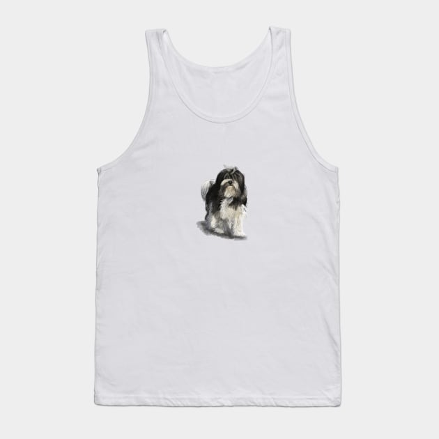 Polish Lowland Sheepdog Tank Top by Elspeth Rose Design